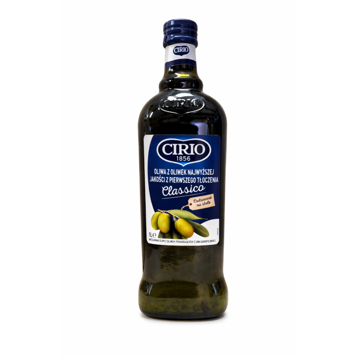 Oliwa z Oliwek Extra Virgin CIRIO Classico 1L Włoska Pierwszego Tłoczenia AMK
