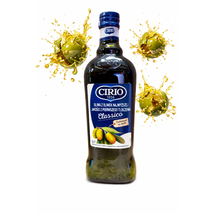 Oliwa z Oliwek Extra Virgin CIRIO Classico 1L Włoska Pierwszego Tłoczenia AMK