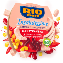 RIO Mare Sałatka meksykańska z tuńczykiem 160g gotowa do biura na wyjazd AMK