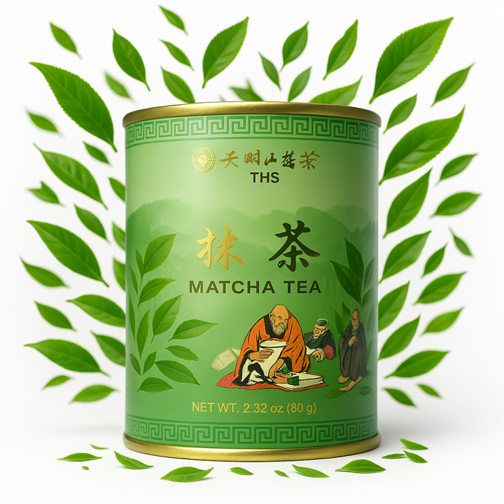 Matcha sproszkowana zielona herbata 80g THS Green Tea w puszce AMK