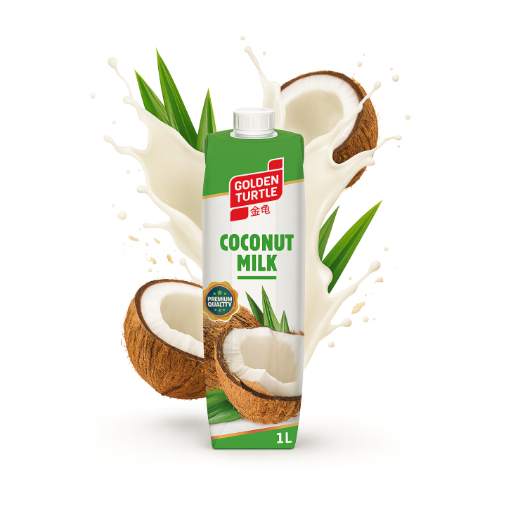 Mleko kokosowe 1L Tetra Pak 17-19% tłuszczu Golden Turtle Wietnam Tajlandia AMK