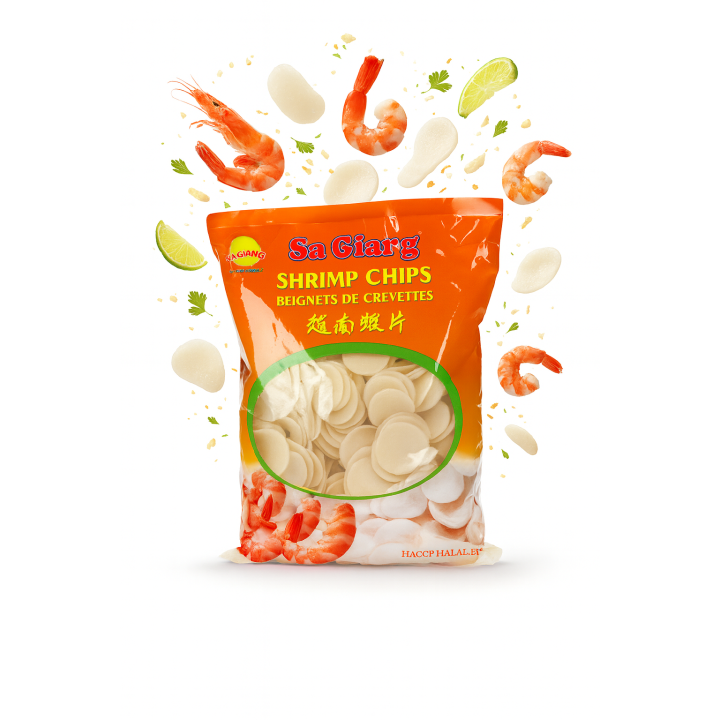 Chipsy krewetkowe do smażenia Shrimp Chips Prawn Crackers 1kg SA GIANG AMK