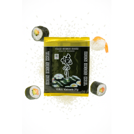 Prażone Wodorosty Yaki Nori 10 szt. GOLD idealne na sushi wodorosty premium AMK