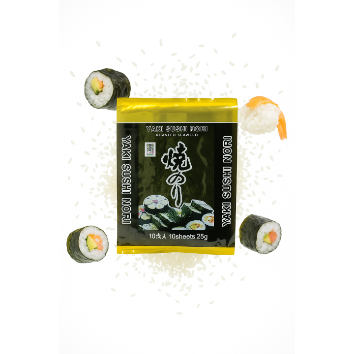Prażone Wodorosty Yaki Nori 10 szt. GOLD idealne na sushi wodorosty premium AMK