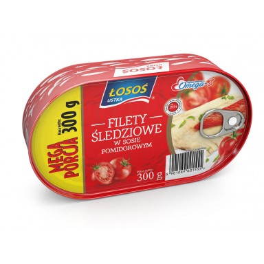 ŁOSOŚ Filety Śledziowe w Sosie Pomidorowym 300g
