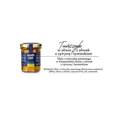 North Fish Tuńczyk w Oliwie z Cytryną i Tymiankiem