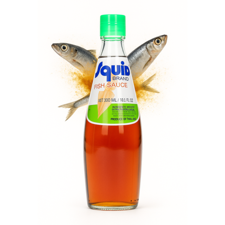 Sos Rybny SQUID 300ml oryginalny smak Azji, najwyższa jakość SQUID FISH AMK