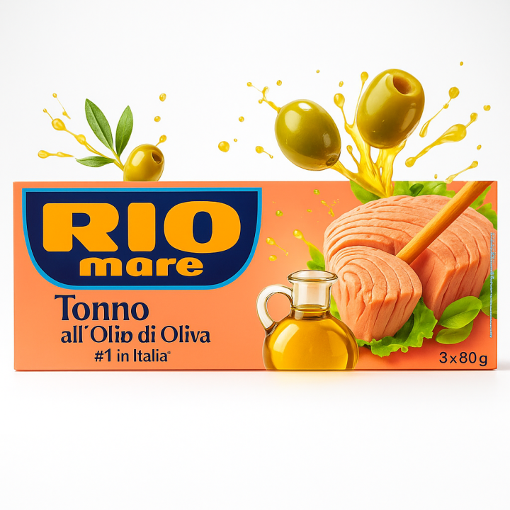 Tuńczyk w oliwie z oliwek Rio Mare 3×80g  oryginalna włoska konserwa AMK