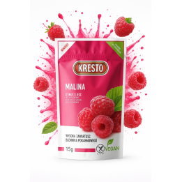 Malina liofilizowana 15g KRESTO 100% naturalny owoc, bez cukruAMK