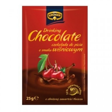 Kruger czekolada do picia wiśnia 25g