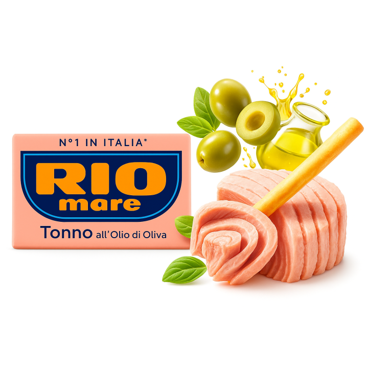 Tuńczyk w oliwie z oliwek Rio Mare 3×80g  oryginalna włoska konserwa AMK