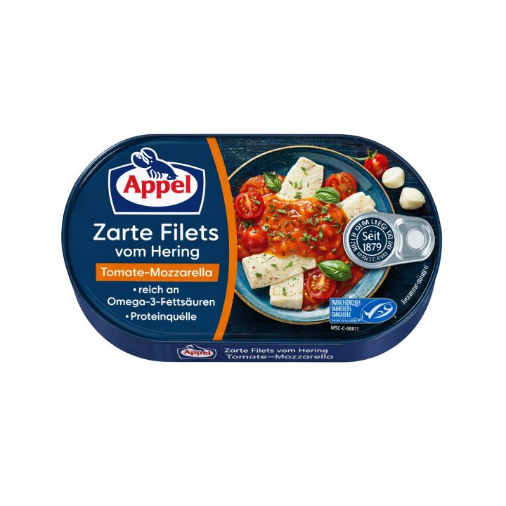 Filet śledziowy APPEL mozzarella pomidorowy 200 g