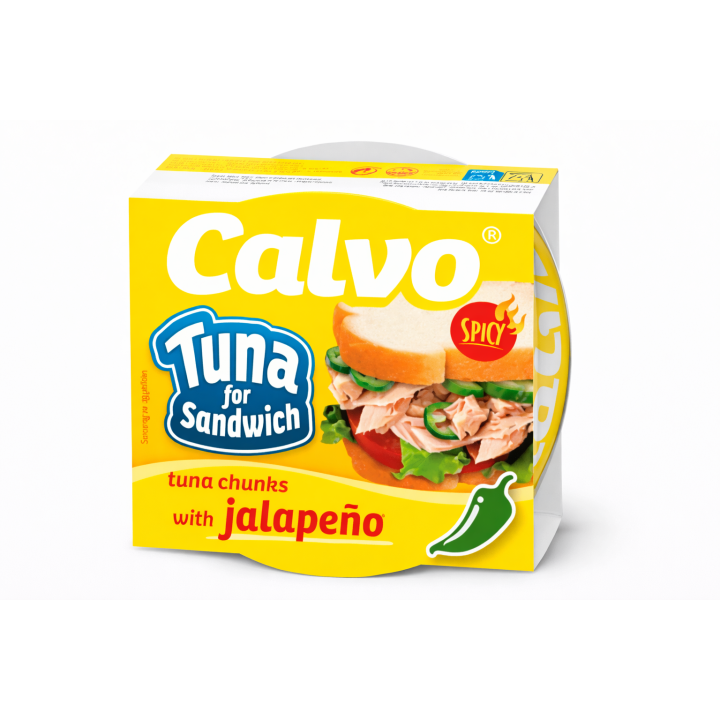 Tuńczyk sałatkowy pikantny z Jalapeno  w oleju 142g idealny do kanapek