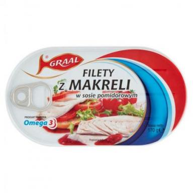 GRAAL Filety z Makreli w Sosie Pomidorowy
