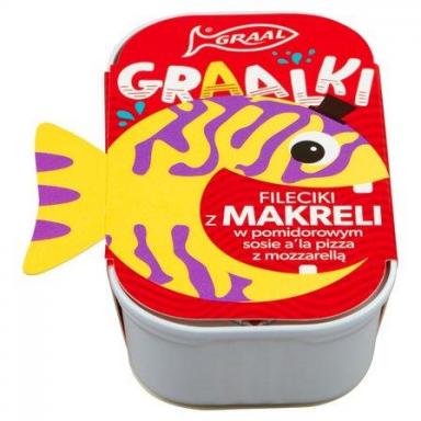 GRAAL Fileciki z Makreli w sosie Ala Pizza 110g