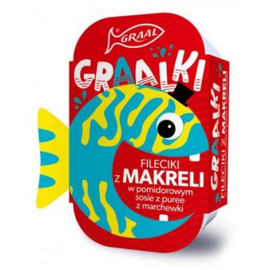 GRAAL Fileciki z Makreli w puree z marchewki 110g
