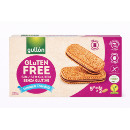 GULLON Sandwich Chocolate bezglutenowe ciastka z kremem 225 g