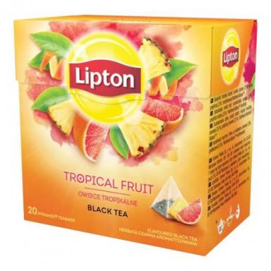 LIPTON Herbata Czarna o Smaku Owoców Tropikalnych 36g