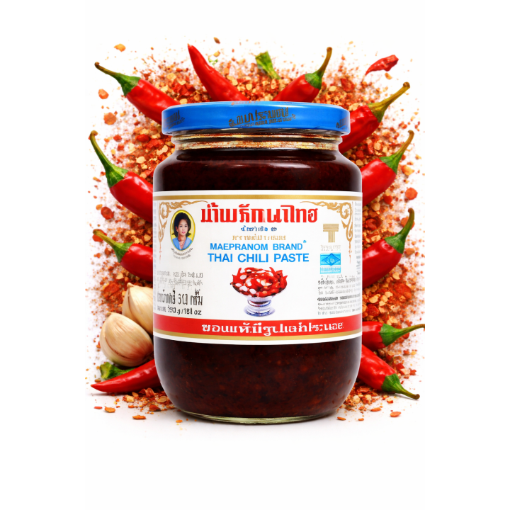 Tajska Pasta Chili 513g Mae Pranom Nam Prik Pao Pasta Chili z Krewetkami