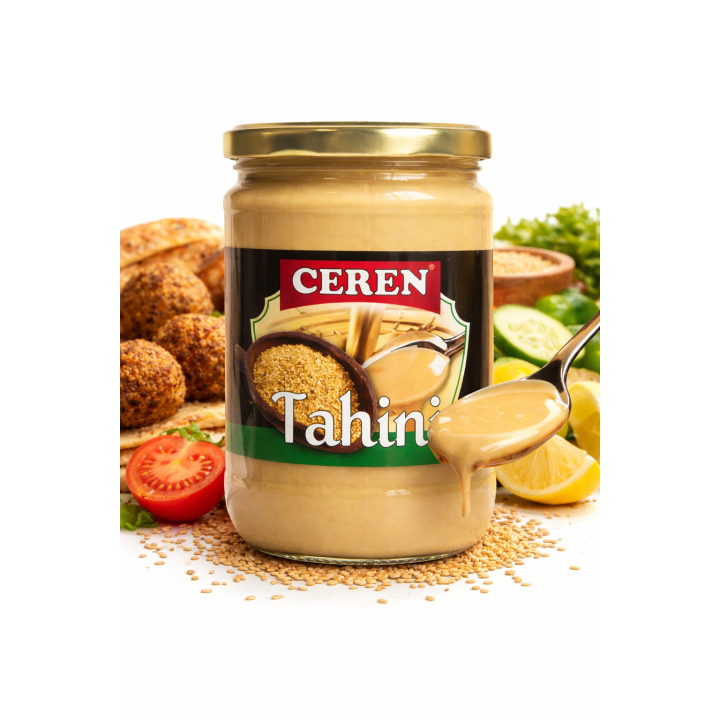 Tahini Pasta Sezamowa 300g 100% Sezam Do Hummusu Turecka Ceren Naturalna