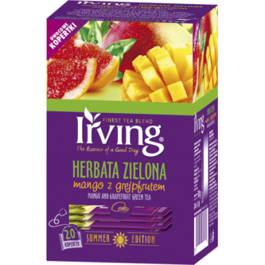 Irving Herbata Zielona Mango z Grepfrutem 30g