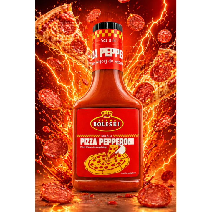 Sos a'la Pizza Pepperoni 340 g Mniej Więcej do wszystkiego Roleski pizza