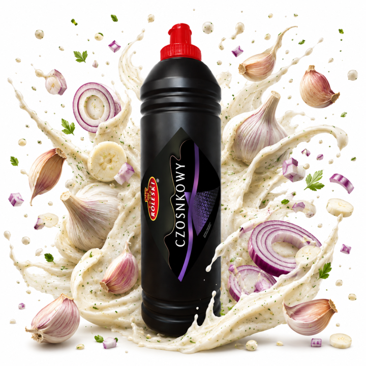 Roleski Sos Czosnkowy Kremowy Do Pizzy Kebaba Grill Gastronomiczny 1L