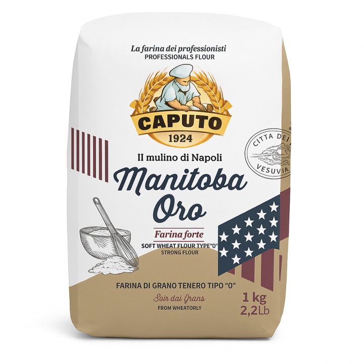 Manitoba Oro Caputo 1kg – mąka pszenna typ 0, włoska do wypiekówAMK
