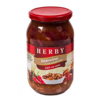 HERBY Wołowina chili con carne 880g