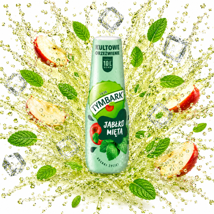 Tymbark Syrop do saturatora wody napój Jabłko-Mięta 500ml SodaStream