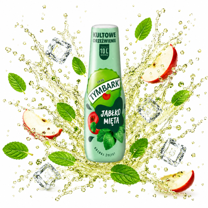 Tymbark Syrop do saturatora wody napój Jabłko-Mięta 500ml SodaStream