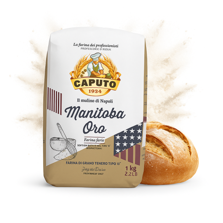 Manitoba Oro Caputo 1kg – mąka pszenna typ 0, włoska do wypiekówAMK