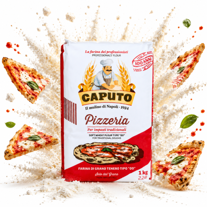 Mąka pszenna pizzeria typ 00 - włoska mąka na pizzę 1 kg Caputo AMK