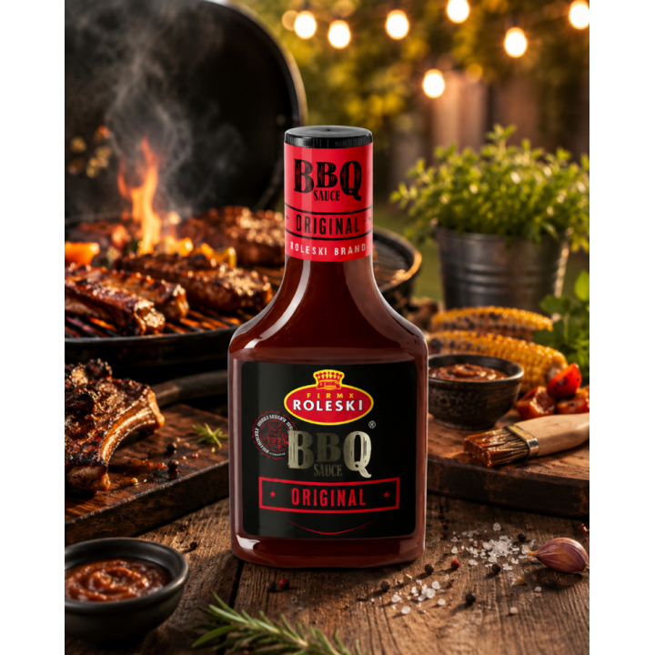 Roleski Sos BBQ Original 370g Sos Barbecue Do Grilla Burgerów  i Mięsa