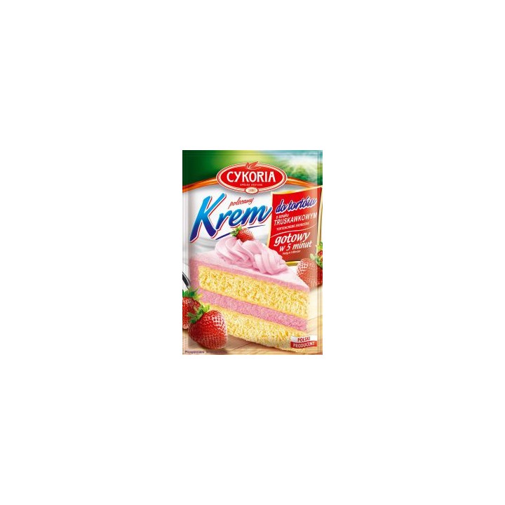 ,,Cykoria Krem do Tortów Truskawkowy 100gAMK